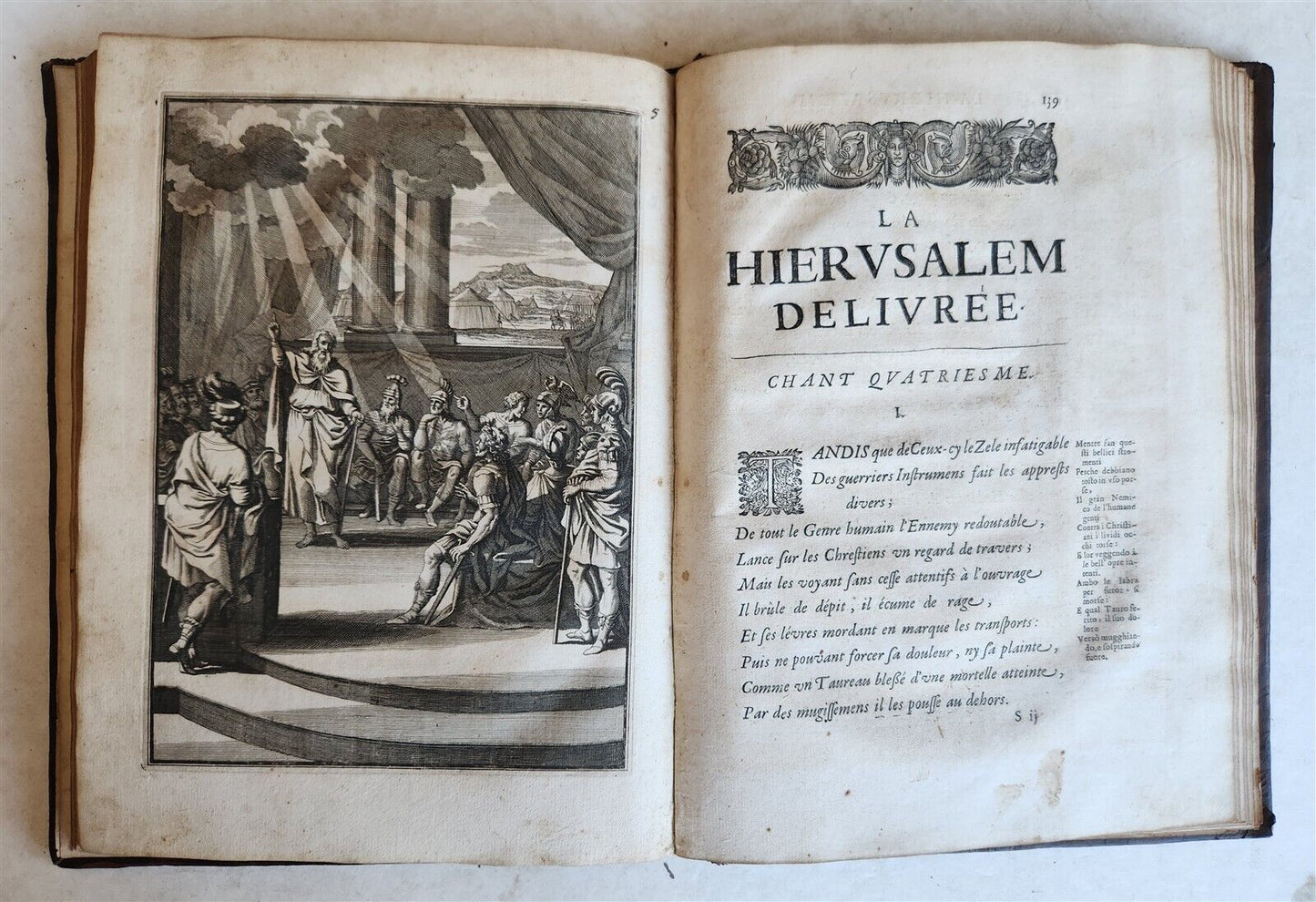 1667 JERUSALEM DELIVERED by TORQUATO TASSO antique ILLUSTRATED
