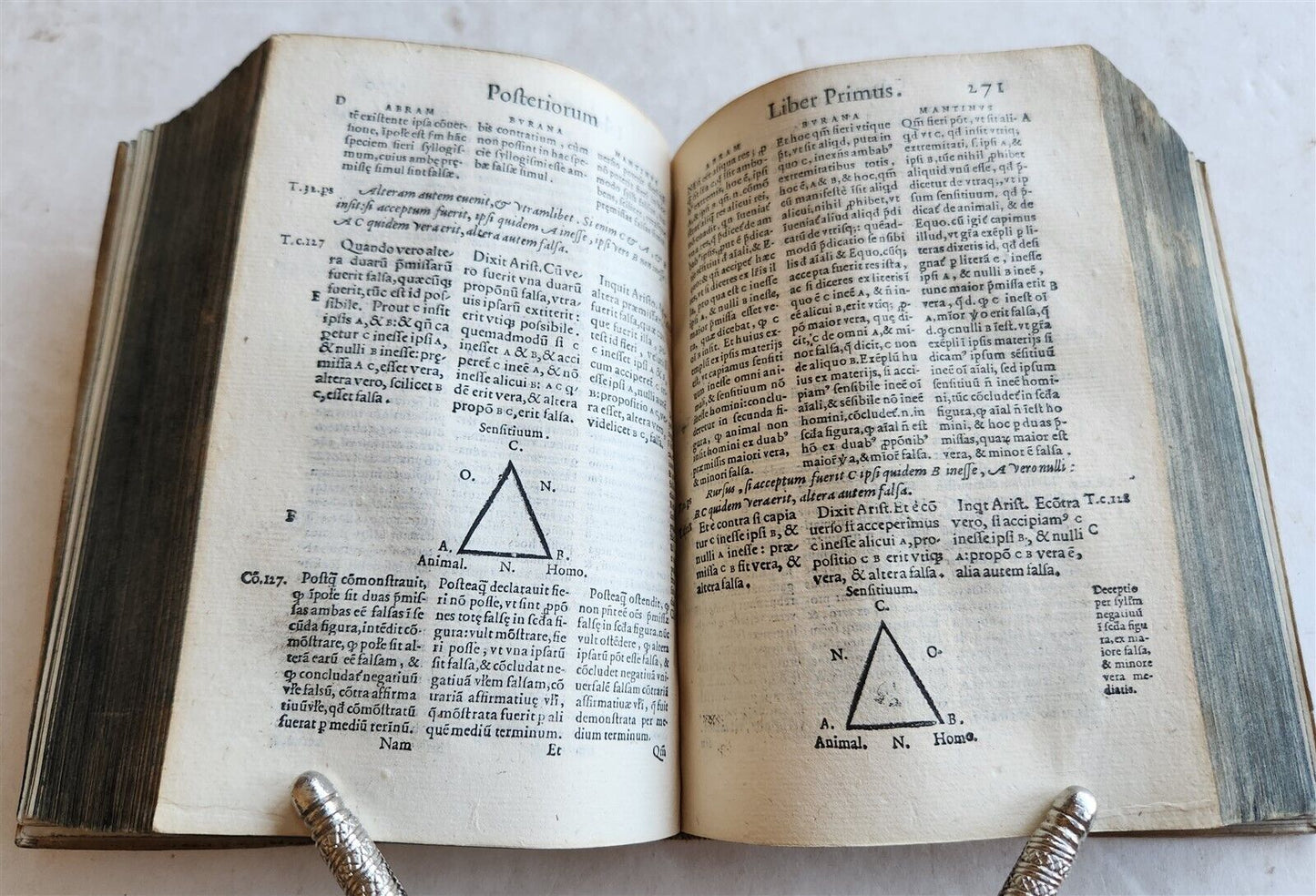 1574 ARISTOTLE COMMENTARY by IBN RUSHD antique ILLUSTRATED 16 century VELLUM