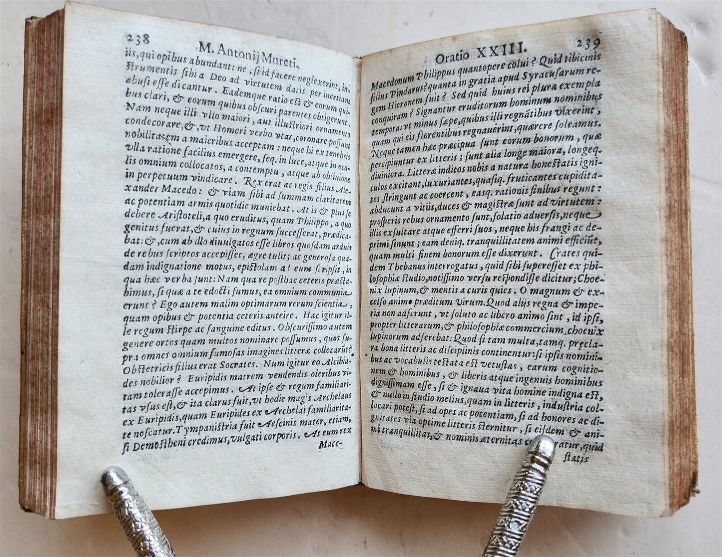 1618 SPEECHES LETTERS & POEMS by Marc-Antoine Muret antique VELLUM BINDING