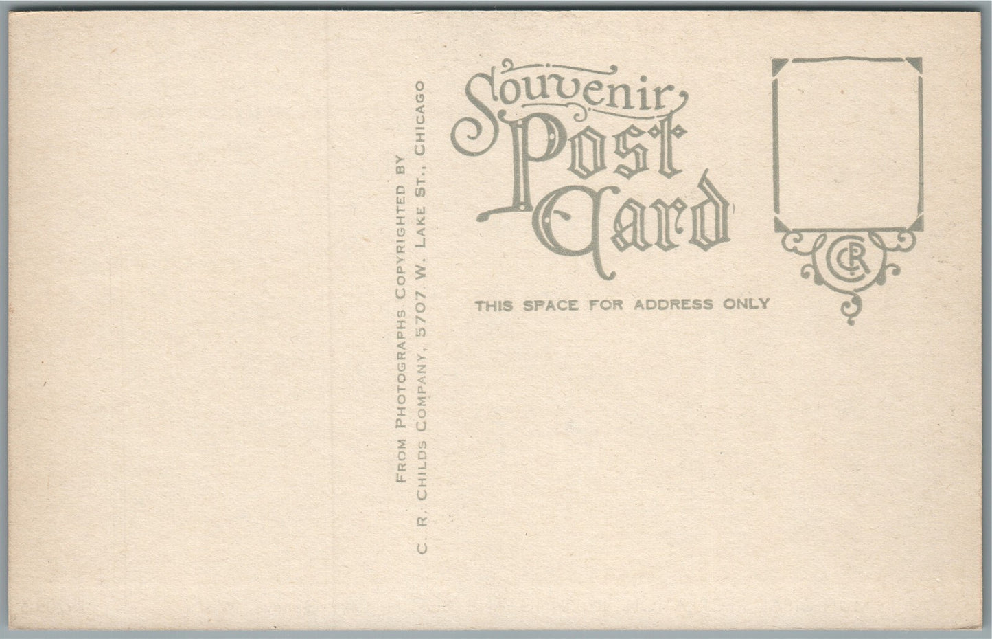 LAKE GENEVA WI RECREATION BUILDING & BEACH ANTIQUE POSTCARD