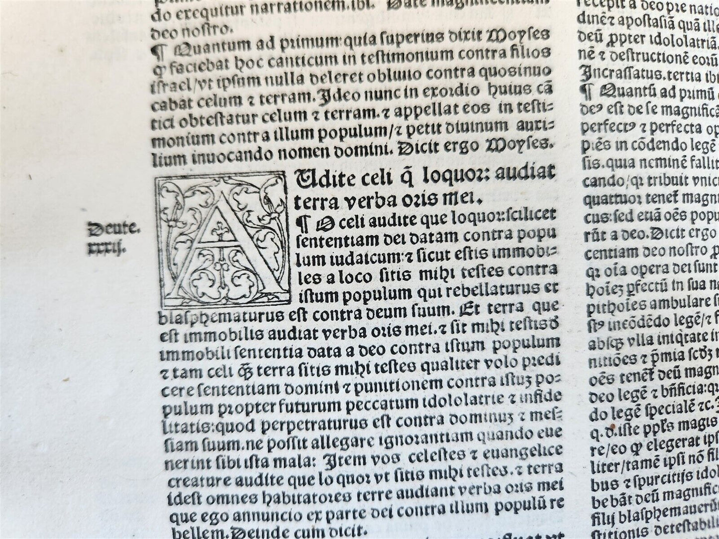 1533 POST-INCUNABULA EXPLANATION of PSALMS by Perez de Valentia antique FOLIO