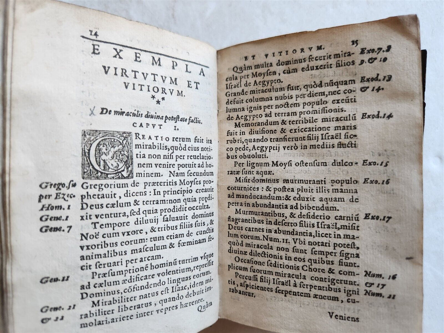 1574 BIBLE of POOR Nicolas de Hanappes antique Virtutum vitiorum Biblia pauperum