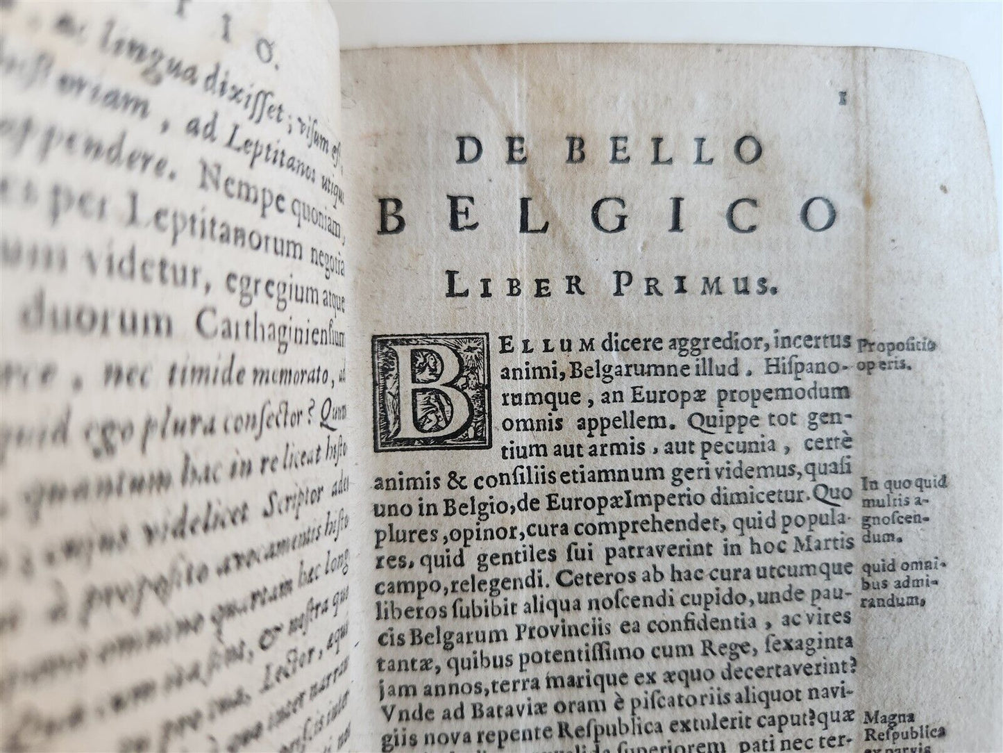 1653 BELLO BELGICO by FAMIAN STRADO antique VELLUM BOUND
