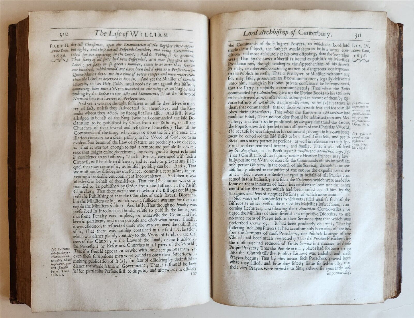 1668 CYPRIANUS ANGLICUS History of Life and Death of Prelate William antique
