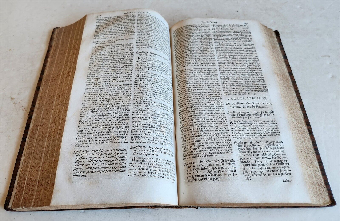 1735 CANON LAW BOOK Forum beneficiale sive quaestiones & responsa ANTIQUE