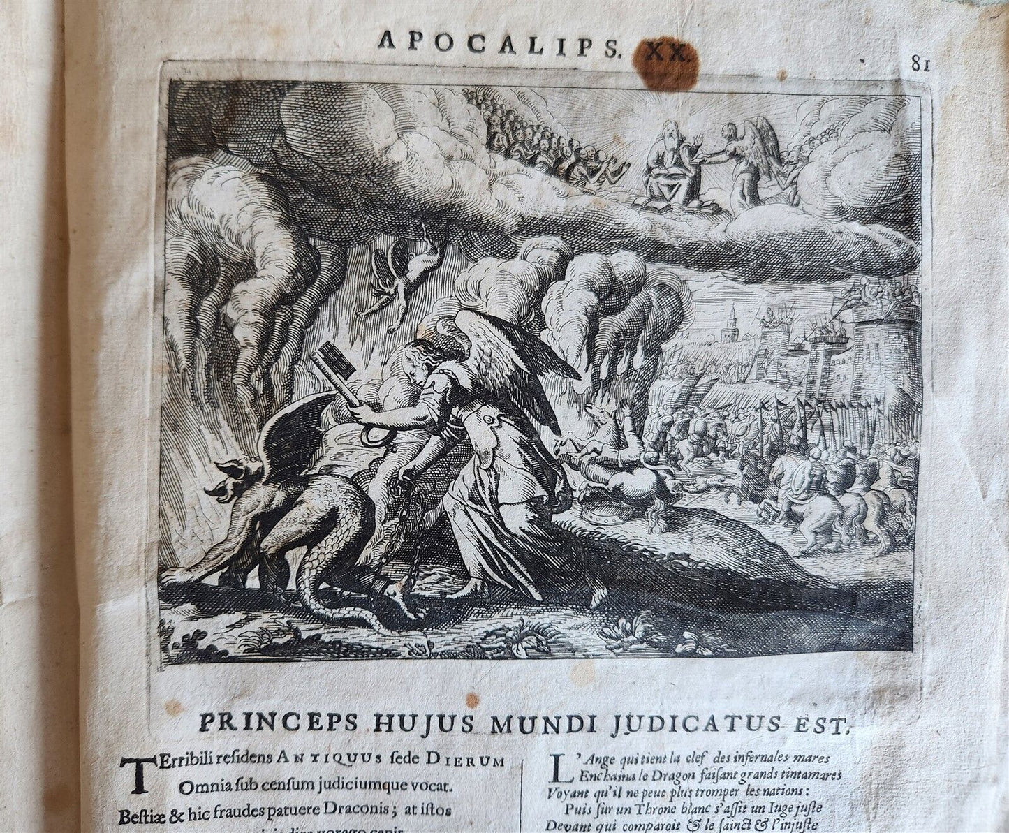 1659 FIGURES OF THE BIBLE in DUTCH antique ILLUSTRATED w/ 233 ENGRAVINGS vellum