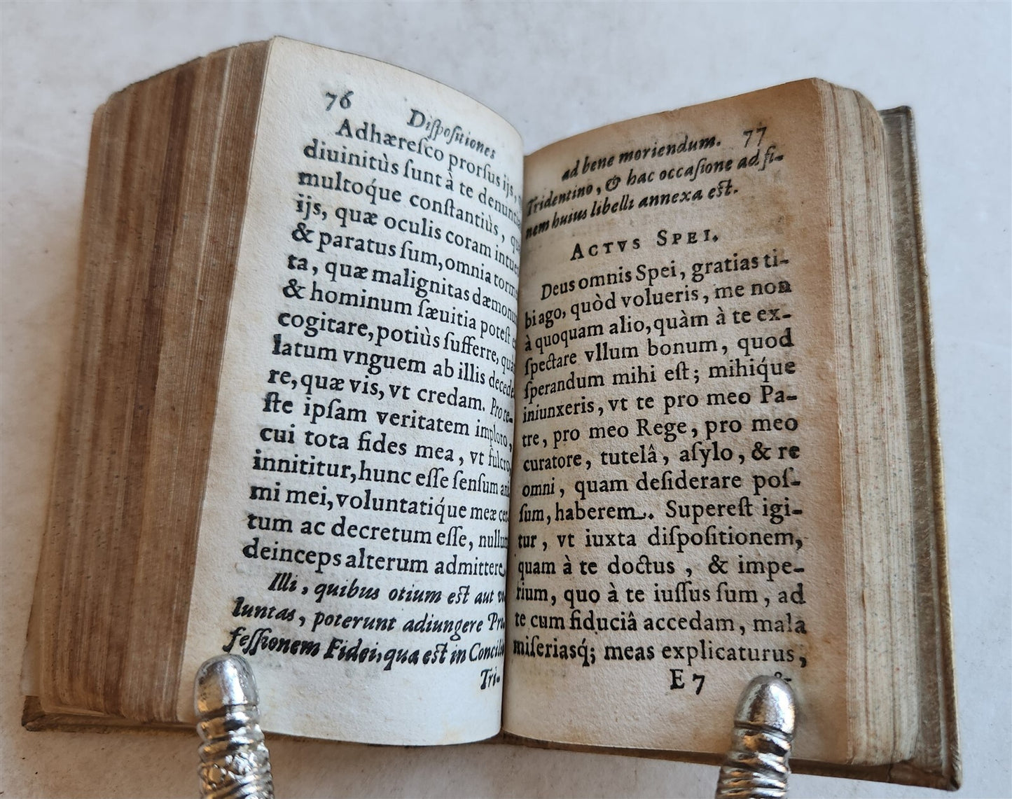 1646 SANCTAE INTENTIONES HAGIOPHILAE TRIBUS antique FABULOUS VELLUM BINDING