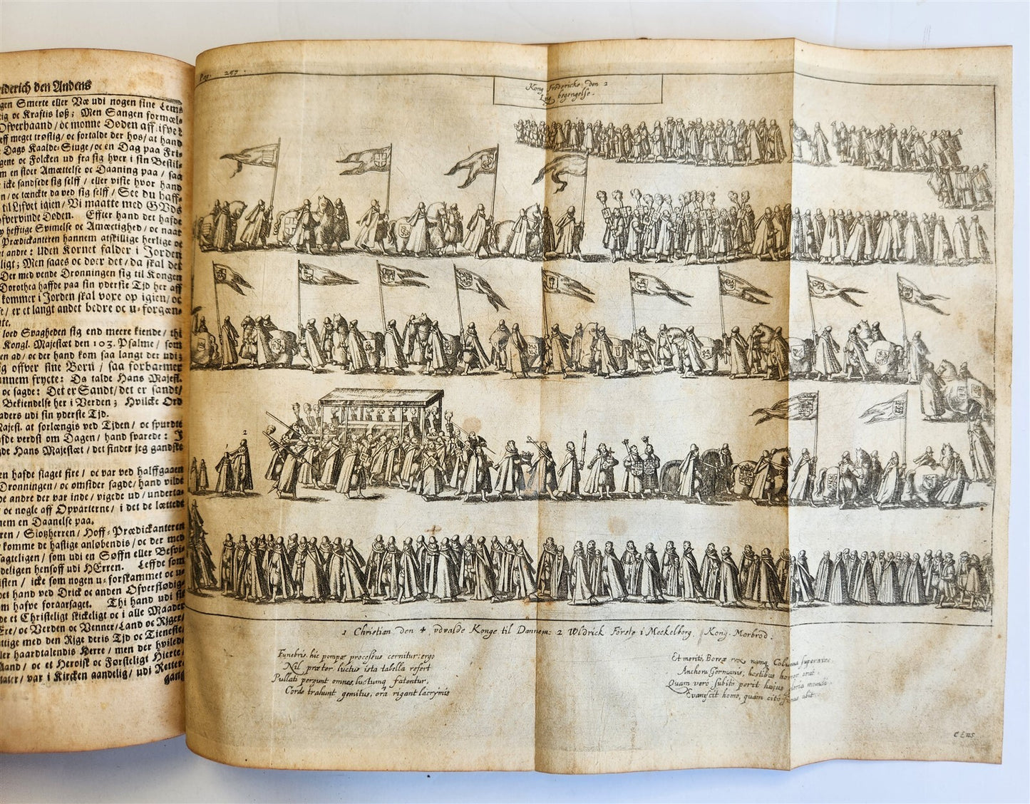 1680 CHRONICLE of DENMARK antique FULLY ILLUSTRATED rare Peder Hanson Resen