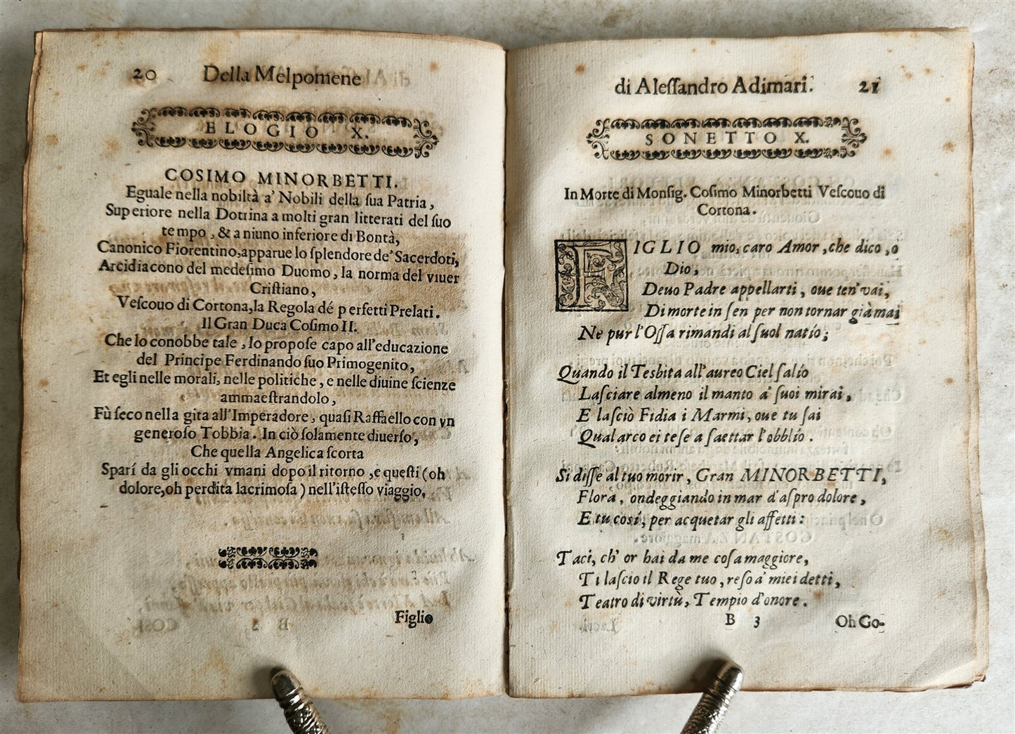 1649 LA MELPOMENE OPERA antique VELLUM BOUND POETRY in FRENCH