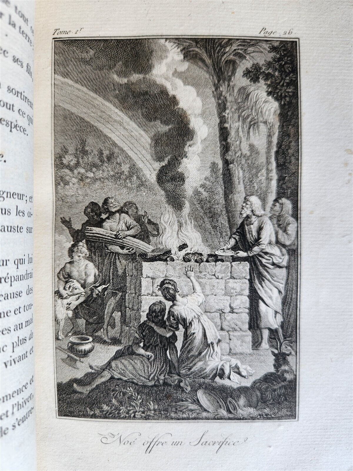 1789 BIBLE in FRENCH ILLUSTRATED w/ 300 PLATES 12 VOLUMES SET antique