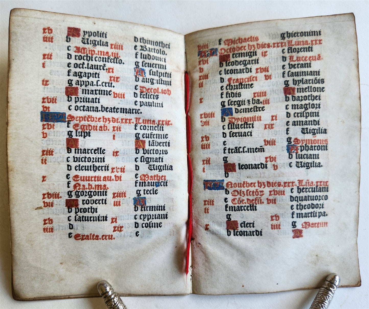 1519 BOOK of HOURS POST-INCUNABULA printed on VELLUM antique 16th CENTURY SCARCE