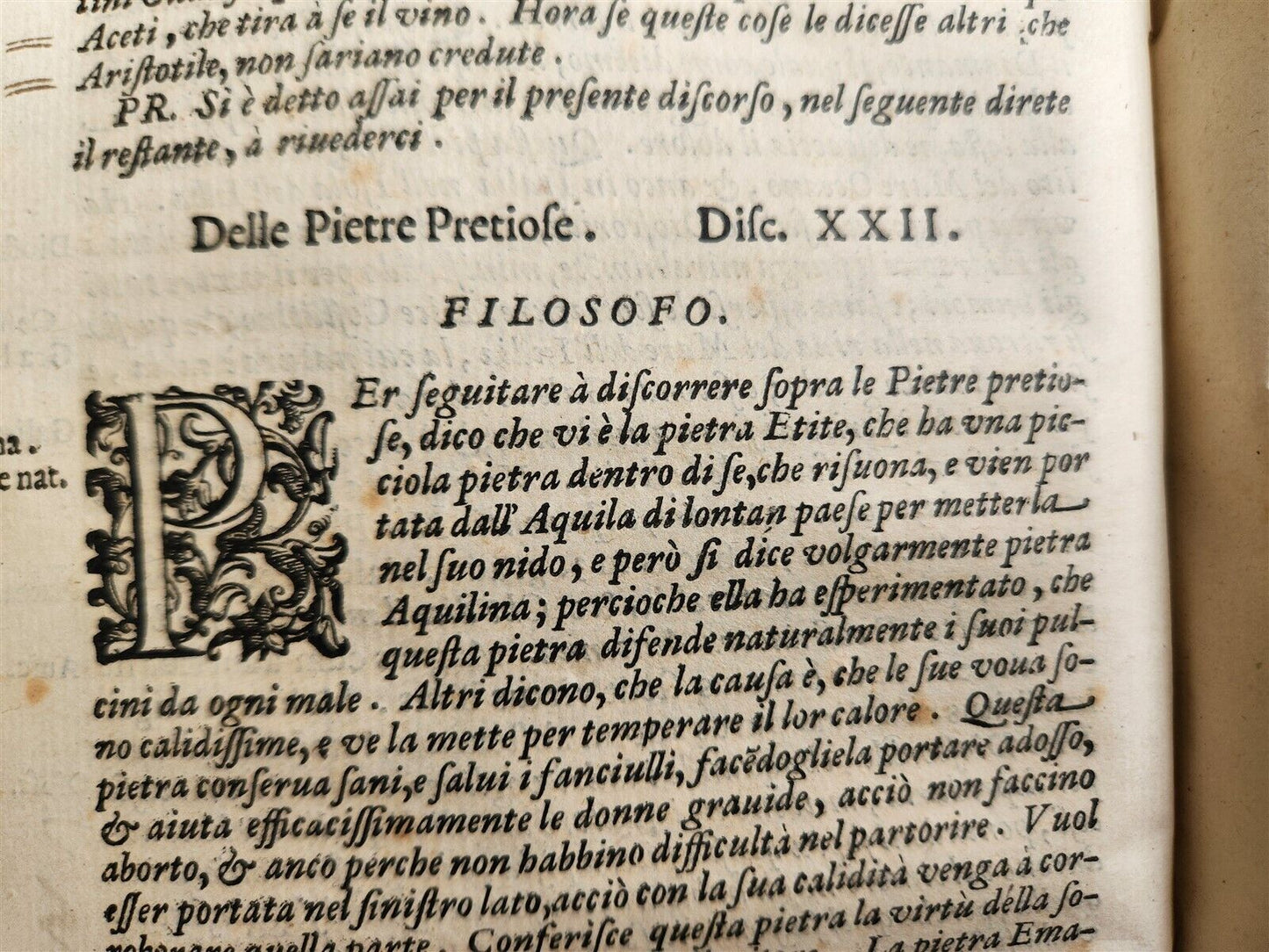 1614 IL PRENCIPE VIRTUOSO DIALOGO di OTTAUIO DURANTE ROMANO antique VELLUM