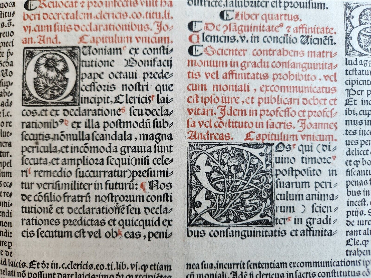 1537 POST-INCUNABULA CANON LAWS antique FOLIO 16th CENTURY