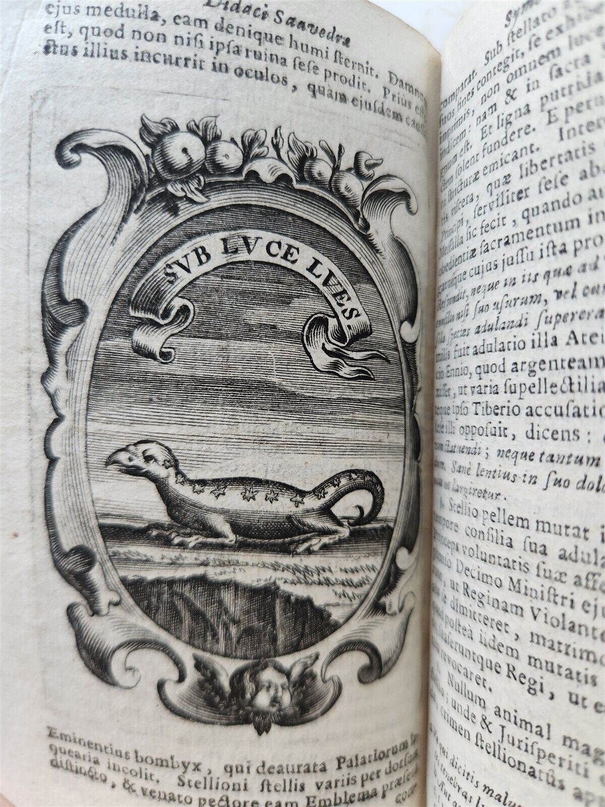 1659 EMBLEMATA by SAAVEDRA FAJARDO antique VELLUM BINDING ILLUSTRATED