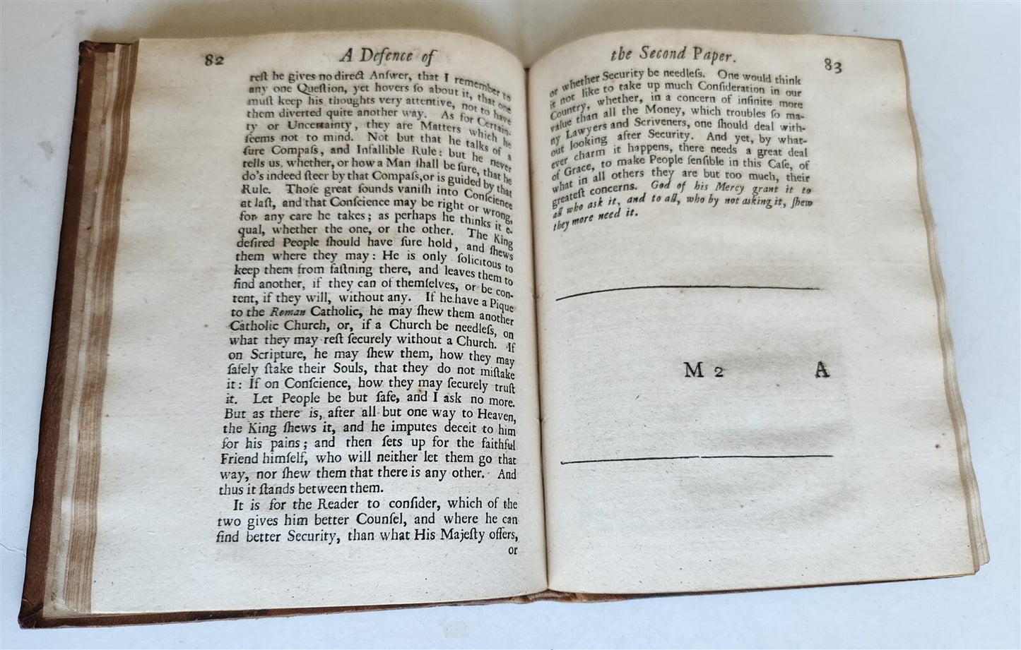 1686 DEFENCE of PAPERS WRITTEN by LATE KING by JOHN DRYDEN antique in ENGLISH