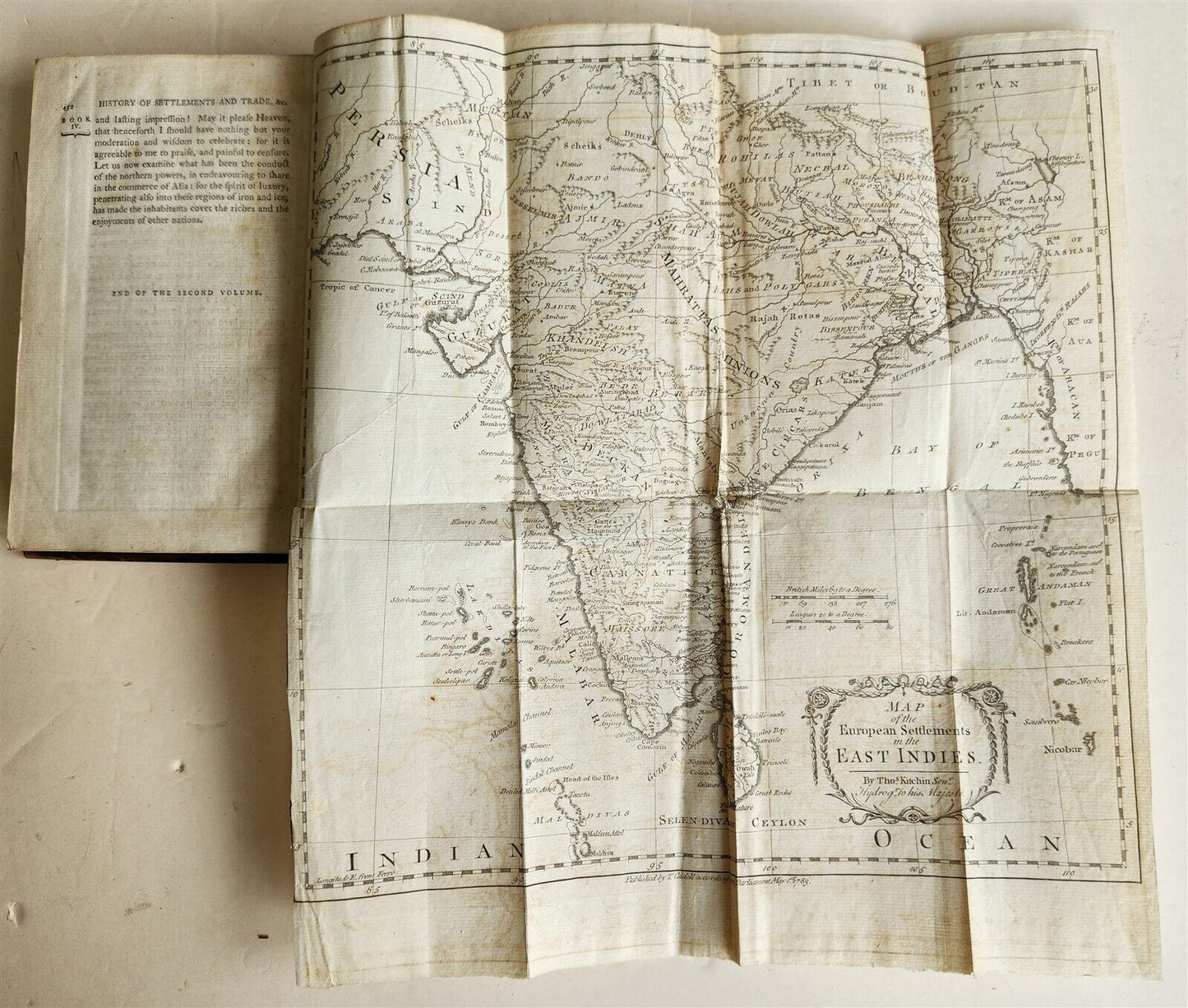 1788 HISTORY of EUROPEAN SETTLEMENTS & TRADE in EAST & WEST INDIES 8 VOL antique