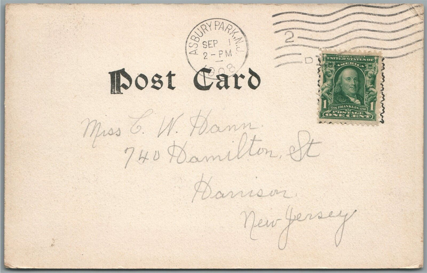 ASBURY PARK NJ DEAL LAKE ANTIQUE POSTCARD