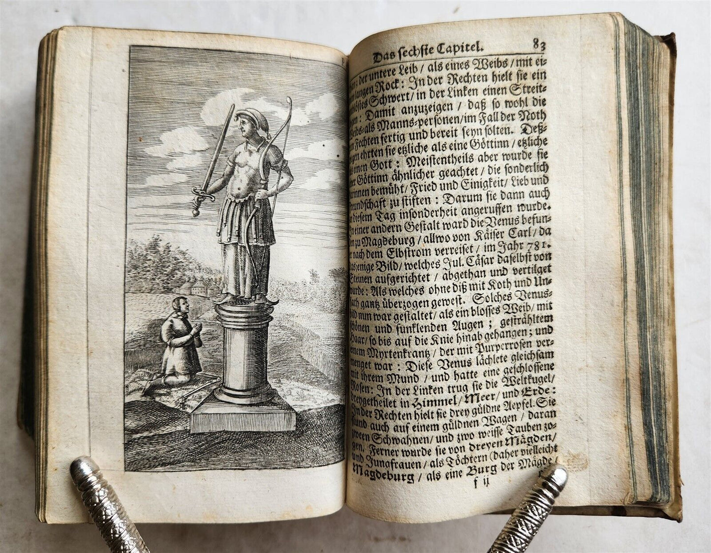 1674 WORLD'S RELIGIOUS SERVICES FULLY ILLUSTRATED antique VELLUM BINDING