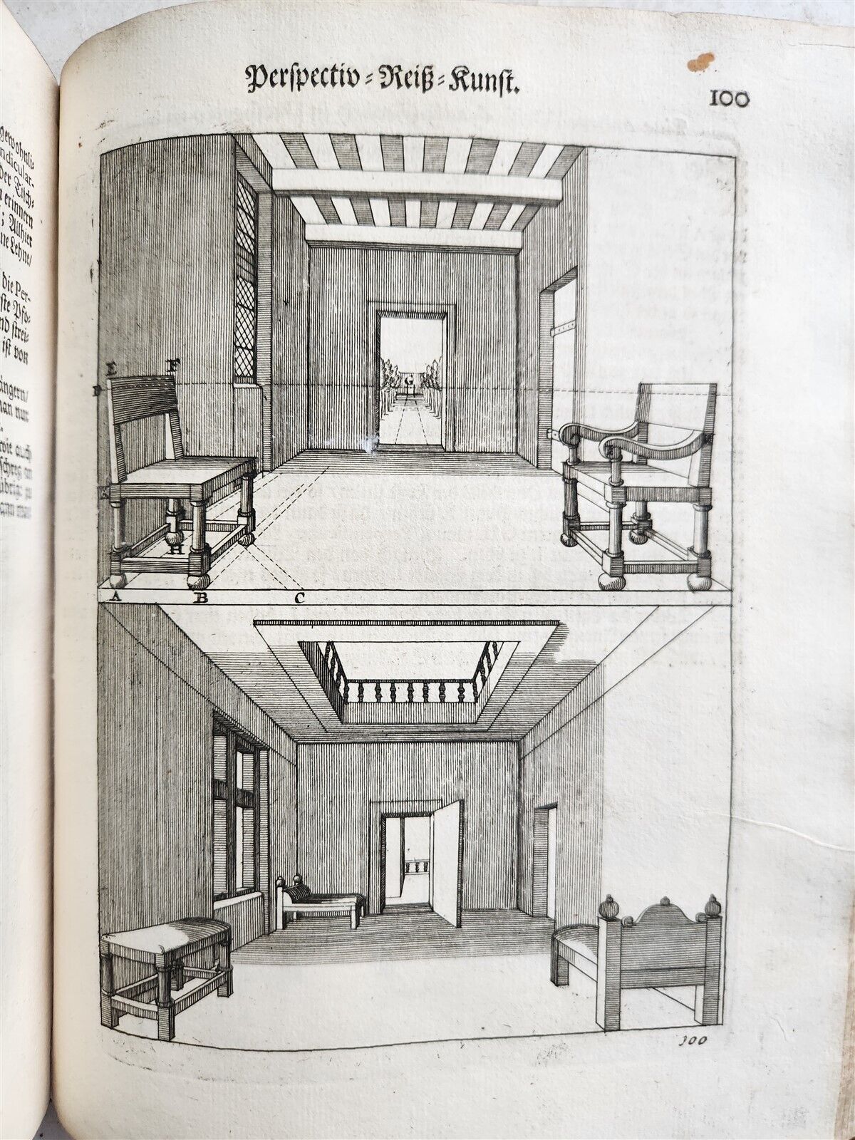 1710 DRAWING PERSPECTIVE for ARTISTS & ARCHITECTS antique ILLUSTRATED 150 PLATES