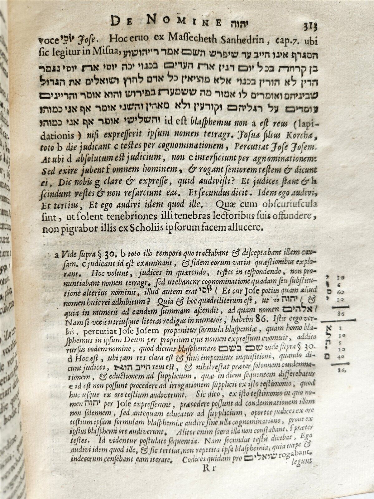 1656 ANTI-BARBARUS BIBLICUS antique VELLUM BINDING