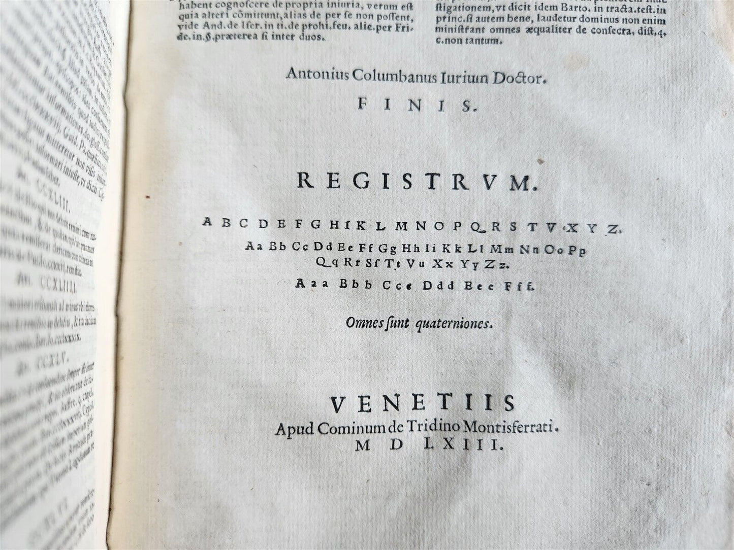 1563 ILLUSTRATED LAW BOOK by Giovanni Ziletti antique Vellum binding 16th CENT.