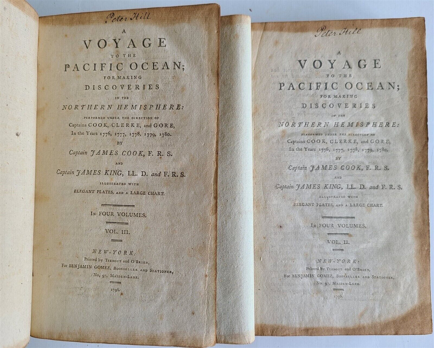 1796 VOYAGES of CAPTAIN COOK 4 vols 1st US EDITION ILLUSTRATED antique ENGLISH