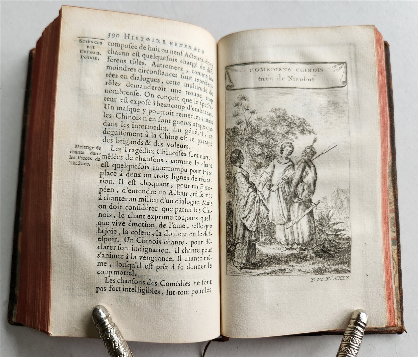 1749 HISTOIRE des VOYAGES antique Vol.22 CHINA TRAVELS illustrated
