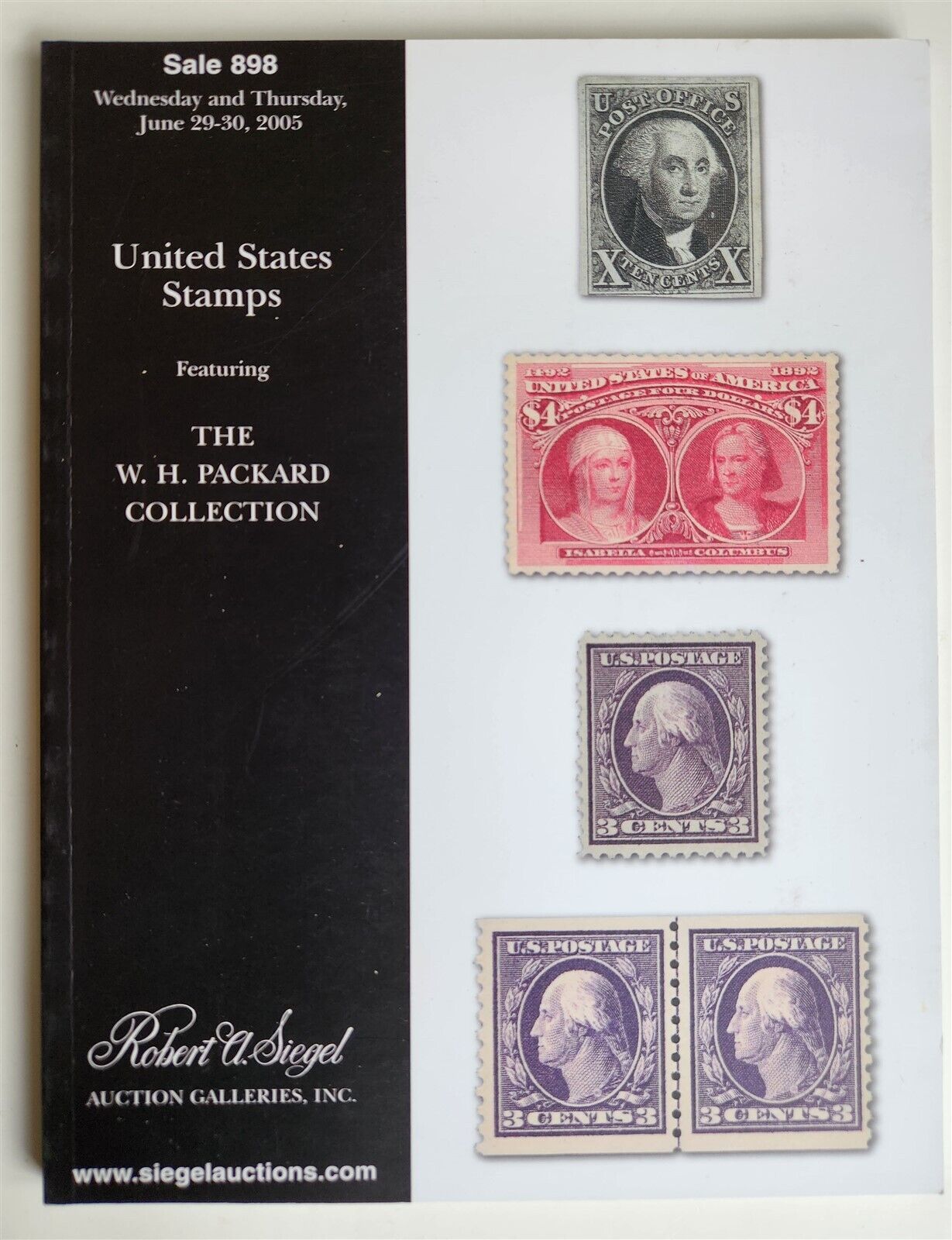 PHILATELIC ROBERT SIEGEL AUCTION CATALOG STAMPS W.H.PACKARD COLLECTION 2005