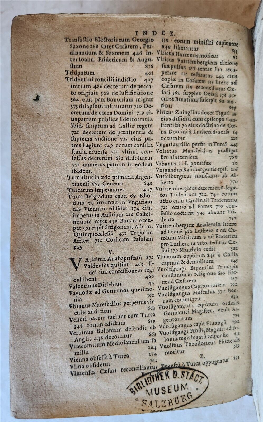 1558 HISTORY of REFORMATION by Johannes Sleidanus antique VELLUM BINDING