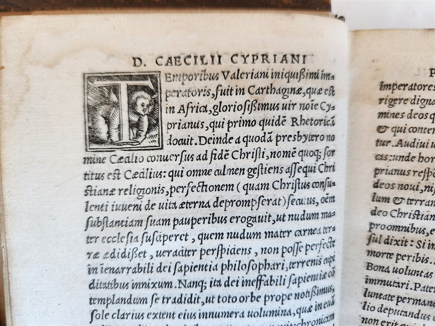1524 POST-INCUNABULA WORKS of CYPRIAN Bishop of Carthage antique 16th CENTURY