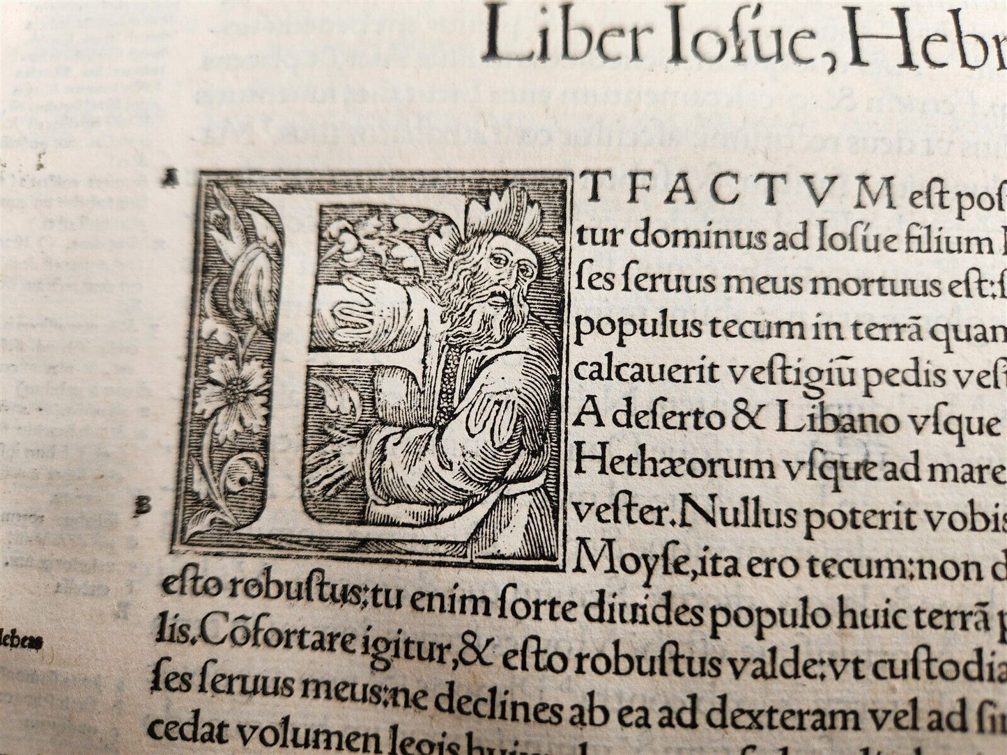 1537 BIBLE in LATIN antique FOLIO BIBLIA BREVES IN AEDEM ANNOTATIONES 16th CENT.