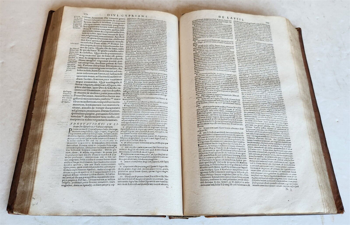 1593 Cypriani Carthaginiensis Episcopi OPERA antique 16th CENTURY FOLIO CYPRIAN