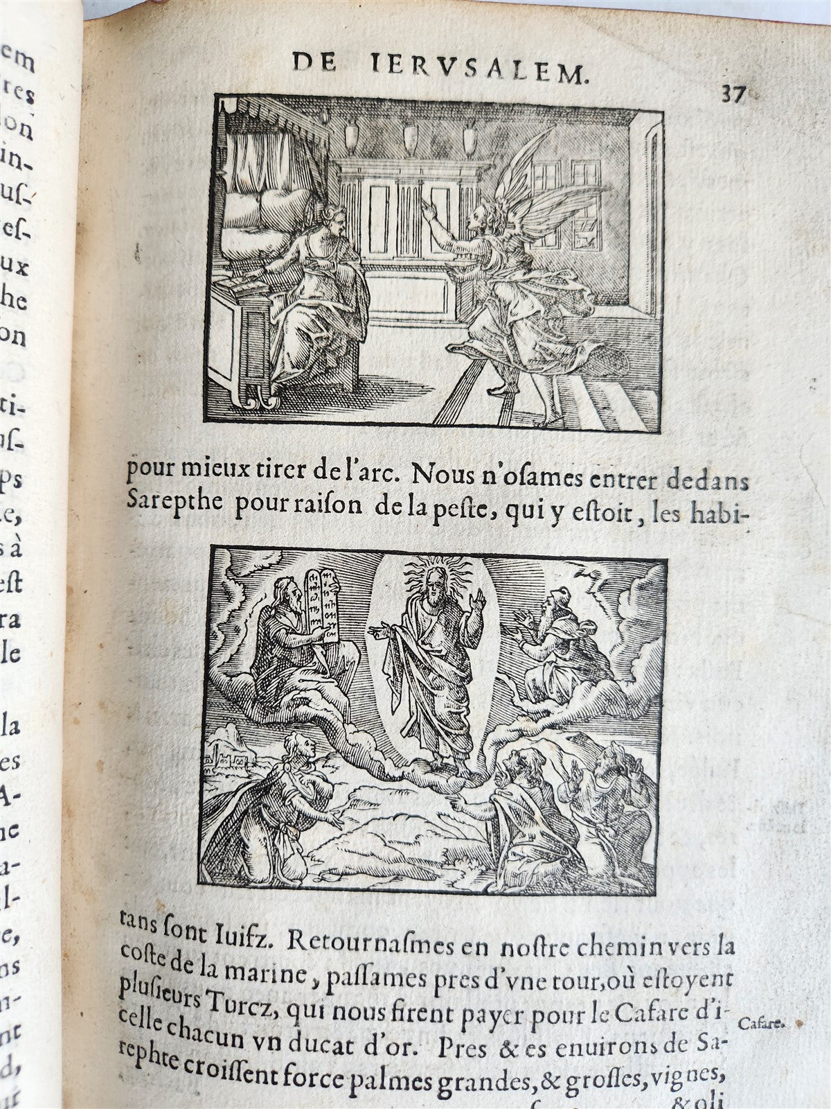 1573 VOYAGE to JERUSALEM & HOLY LAND PLACES antique FULLY ILLUSTRATED w/ MAPS
