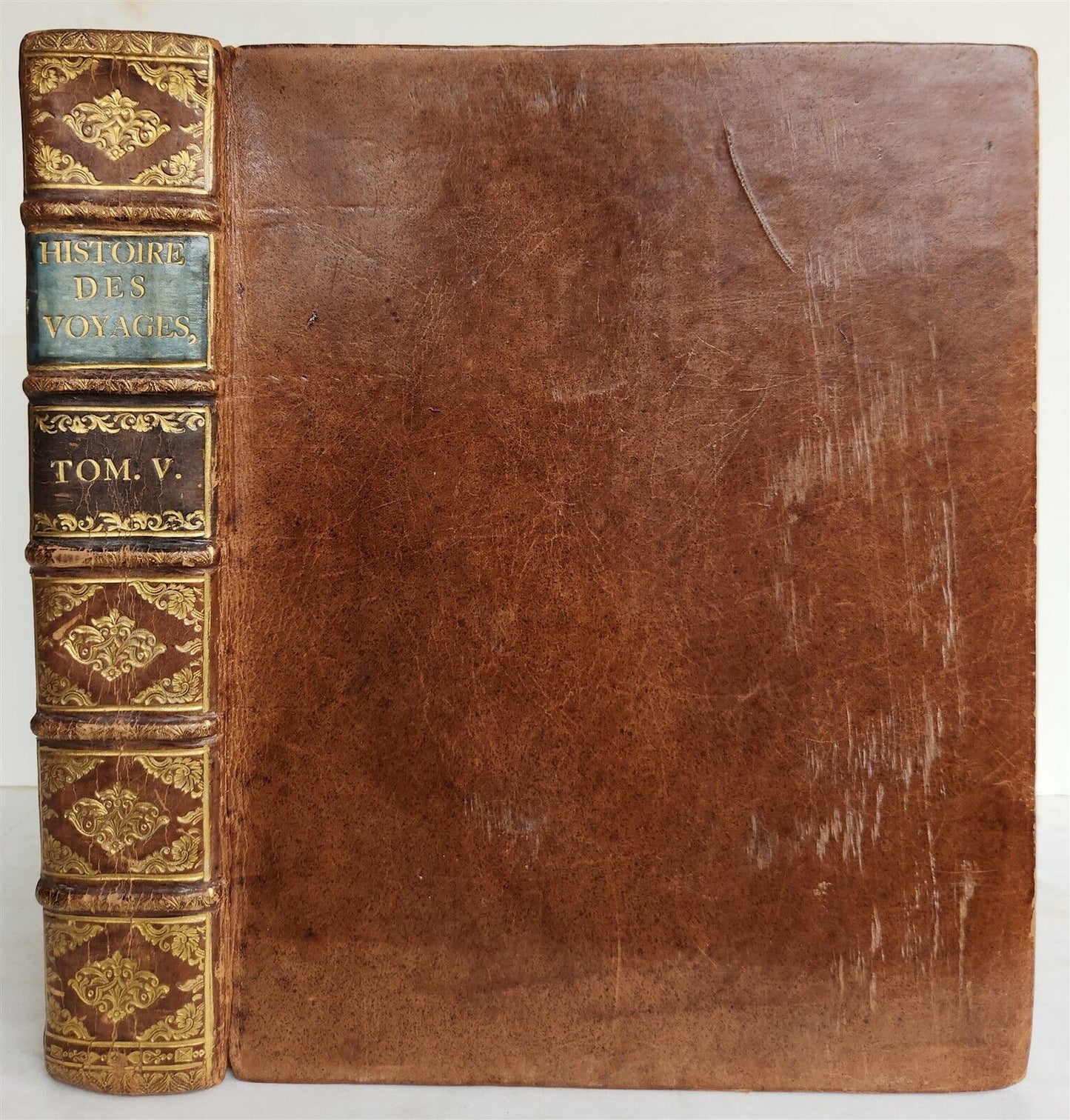 1748 TRAVELS TO AFRICA antique ILLUSTRATED Histoire generale des voyages vol. 5