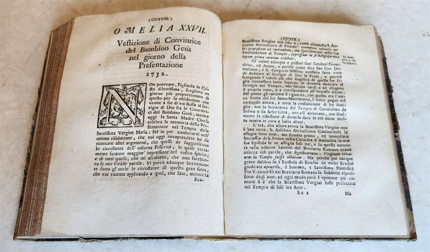 1739 OMELIE DETTE DA ALESSANDRO BORGIA antique RARE SERMONS