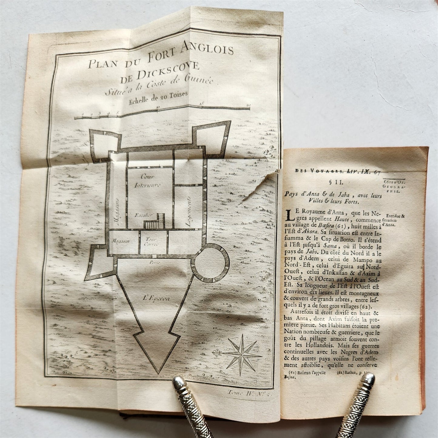 1748 HISTOIRE des VOYAGES VOL.13 antique illustrated AFRICA TRAVELS GHANA GUINEA