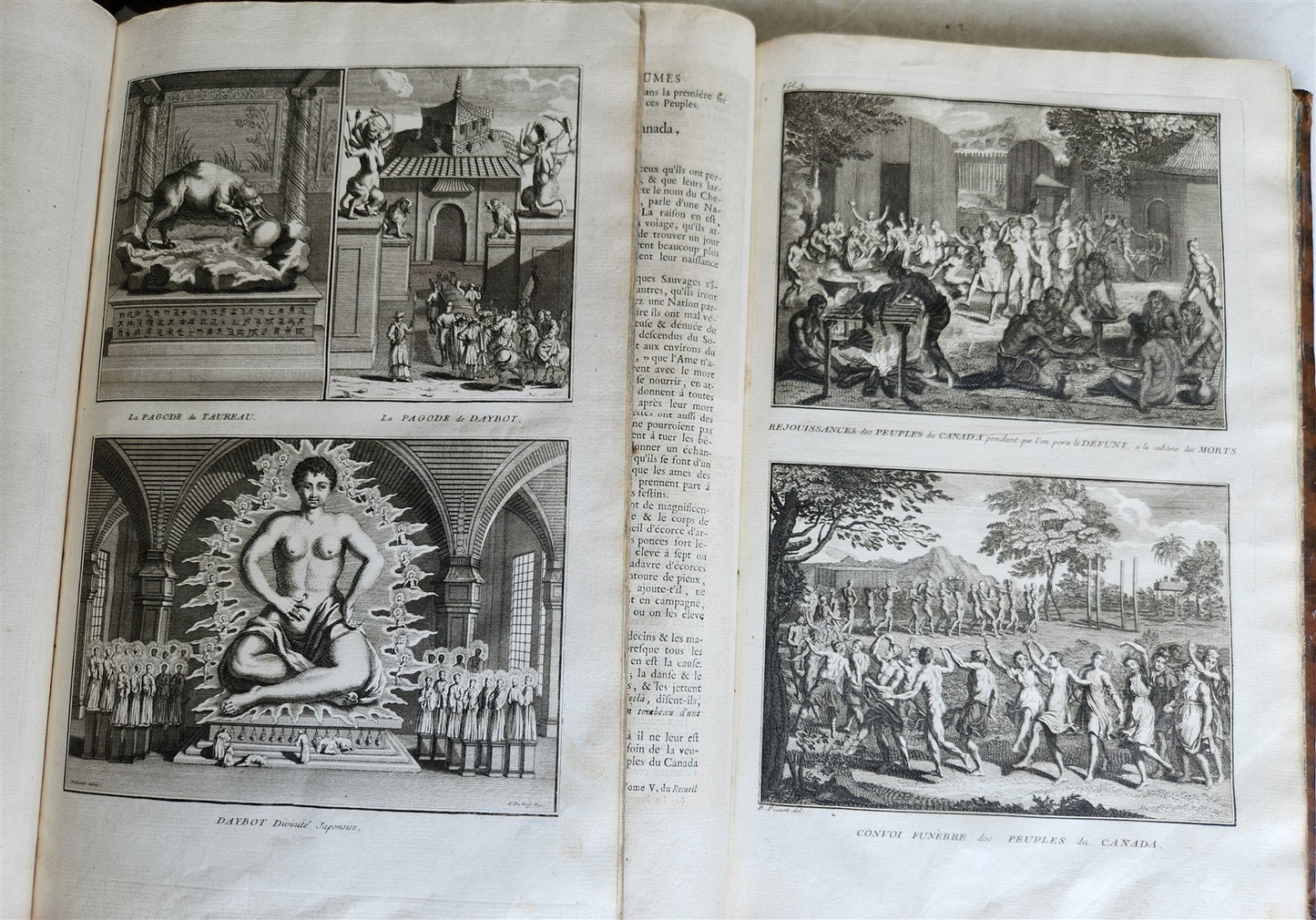 1741 HISTOIRE des CEREMONIES et COUTUMES de PEUPLES DU MONDE 7 vols antique