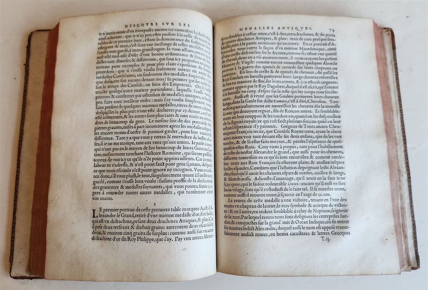 1579 NUMISMATICS Discours sur les Medallees et Graveures antique ILLUSTRATED
