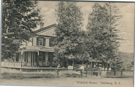 FALLSBURG NY WALDORF HOUSE ANTIQUE POSTCARD