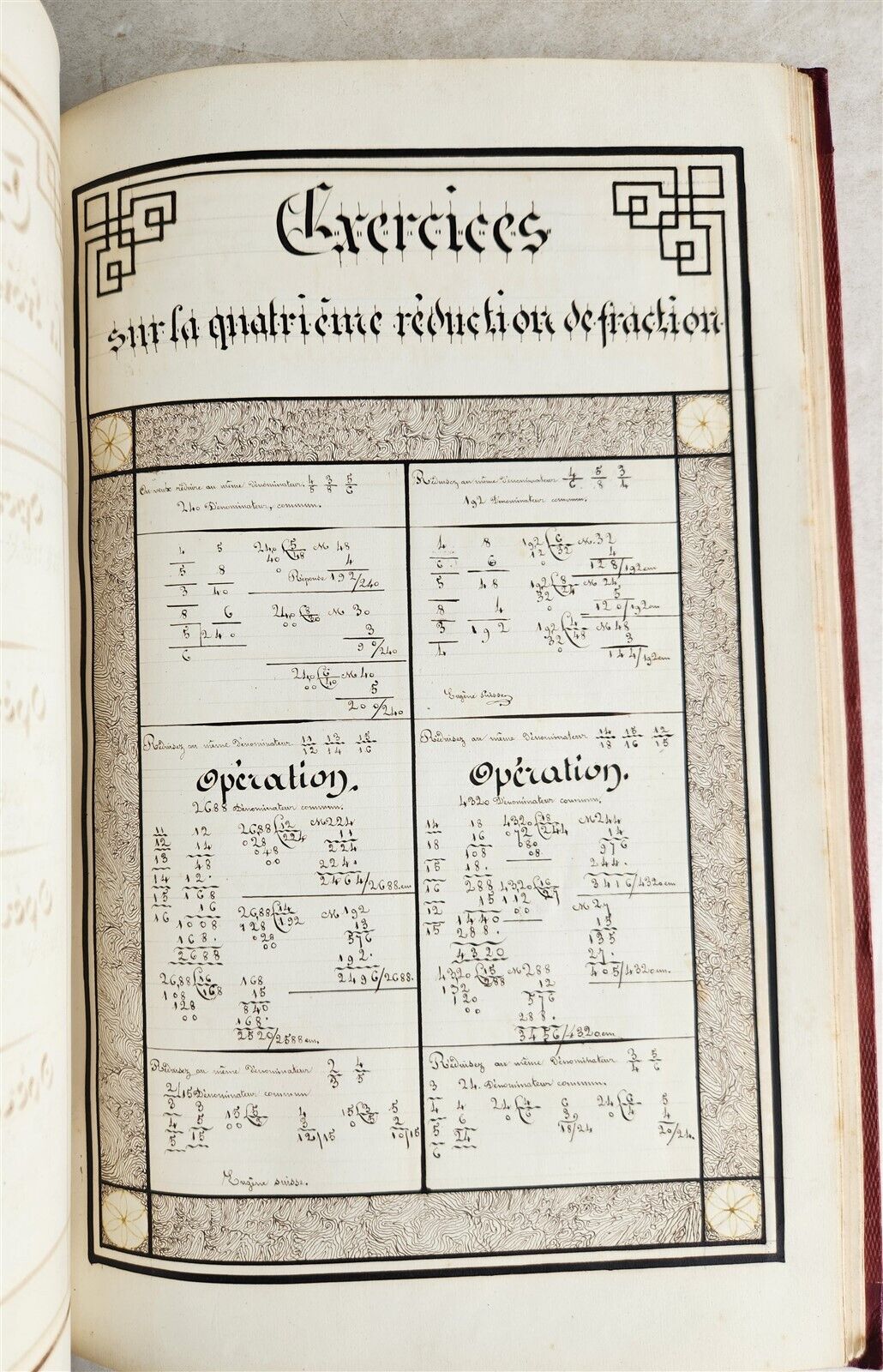 1840 MANUSCRIPT in FRENCH antique FOLIO 57 leaves