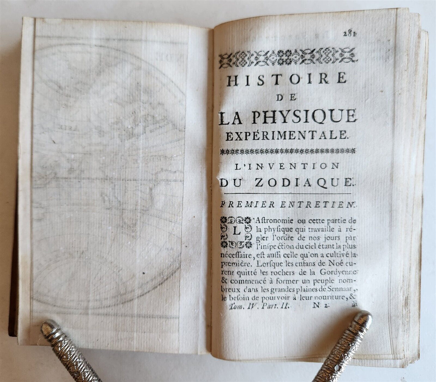1739 SPECTACLE DE LA NATURE antique ILLUSTRATED w/ ASTRONOMY PLATES & MAPS