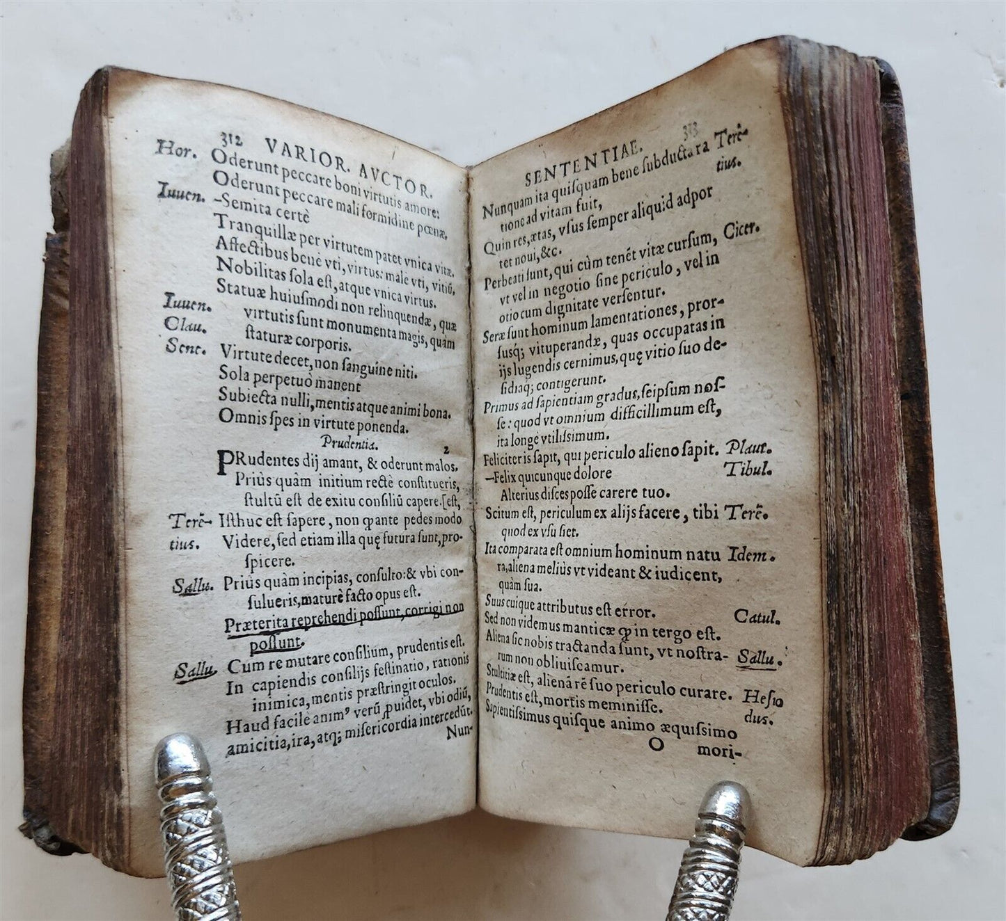 1584 CICERO Sententiae insigniores antique 16th CENTURY pigskin binding
