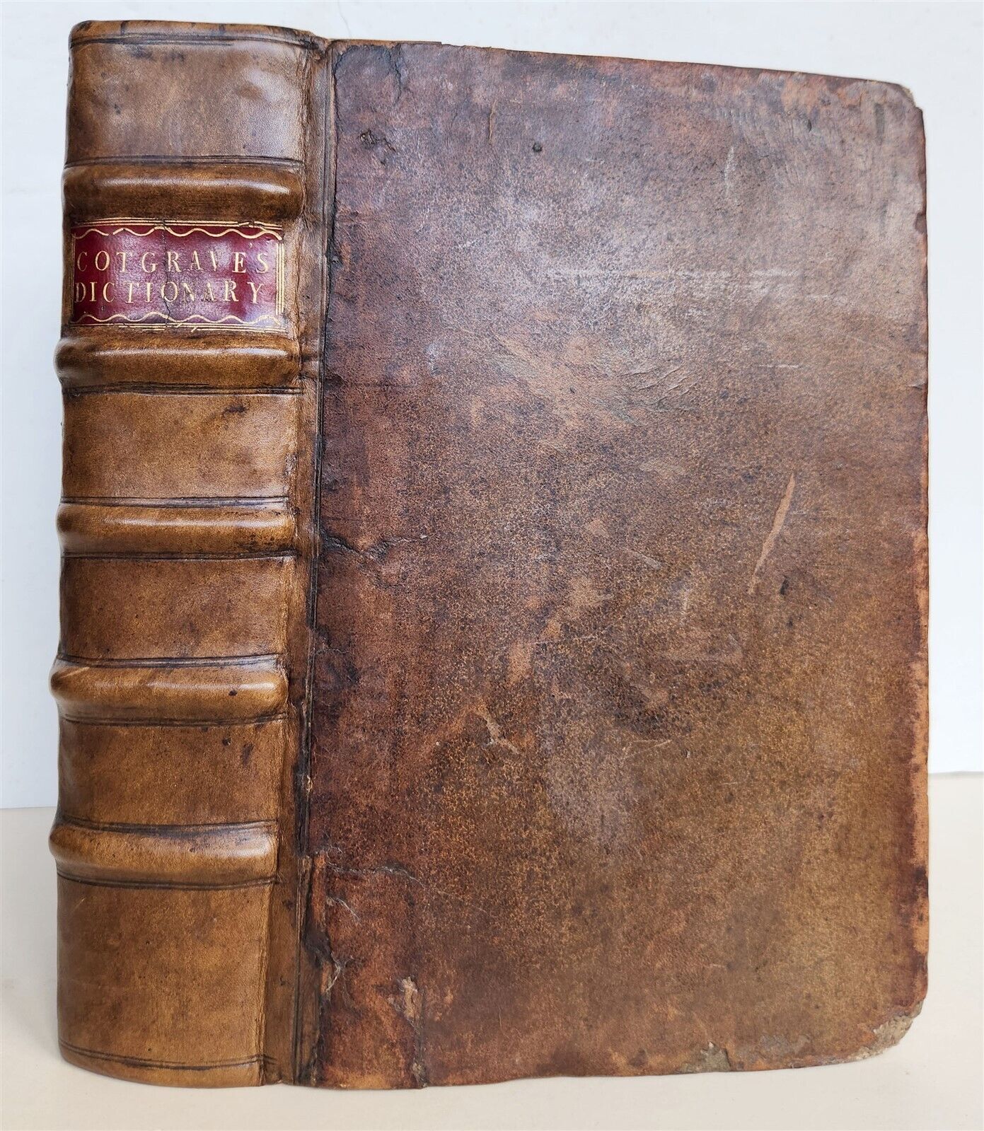 1632 DICTIONARIE of FRENCH & ENGLISH TONGUES by Randle Cotgrave antique ENGLISH