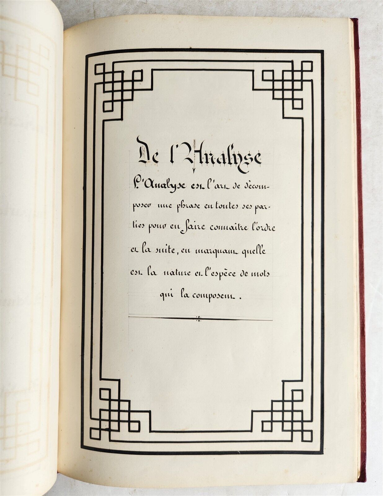 1840 MANUSCRIPT in FRENCH antique FOLIO 57 leaves