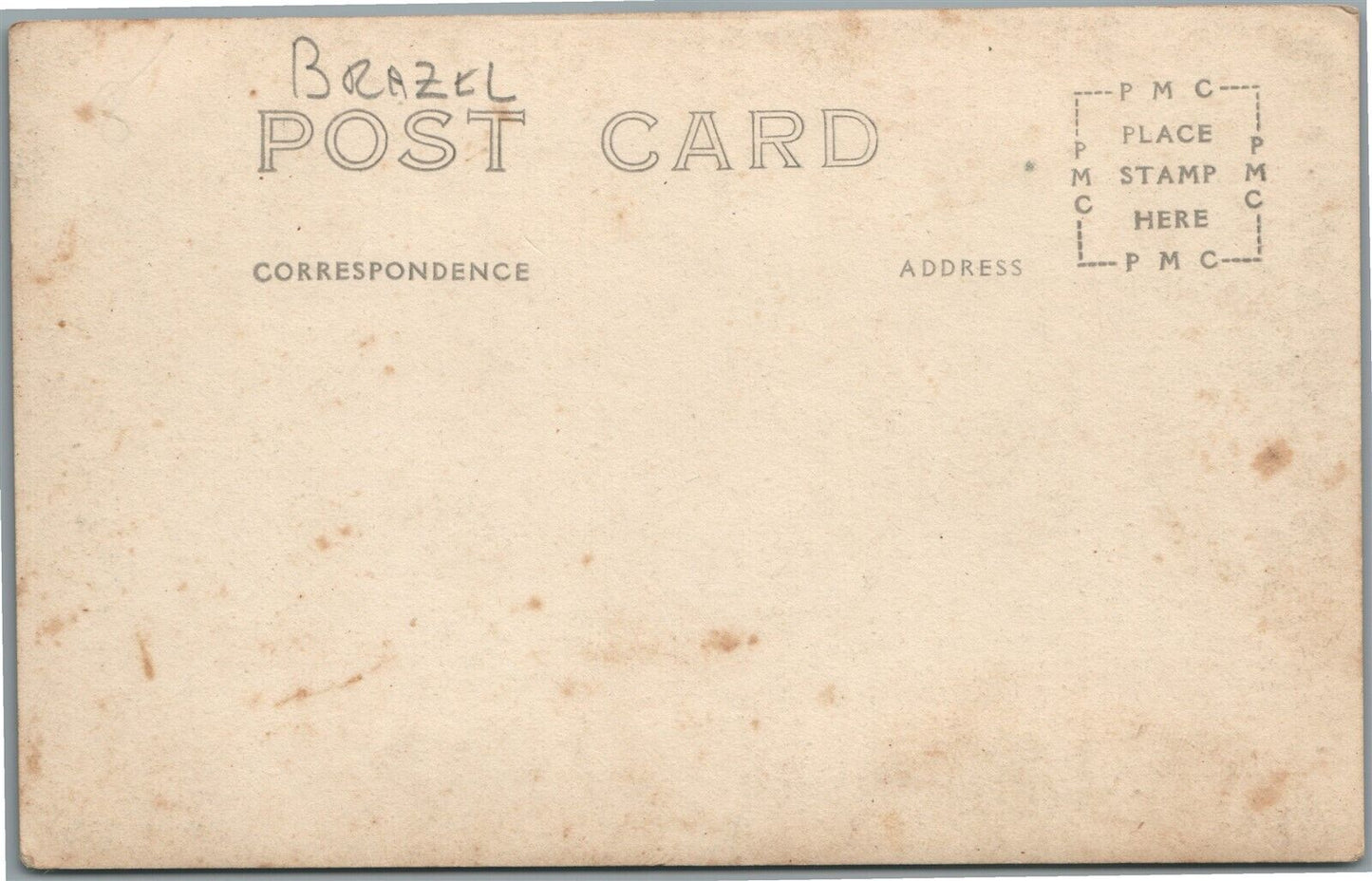 BRAZIL VICTORIA E.S. STREET SCENE ANTIQUE REAL PHOTO POSTCARD RPPC