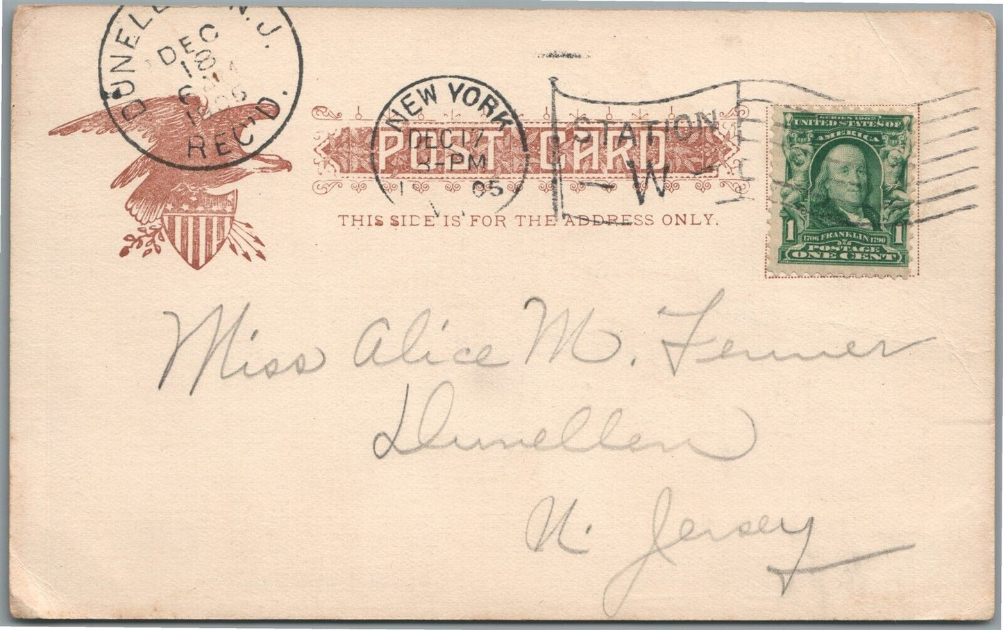 NEW YORK NY VIEW FROM EAST RIVER BRIDGE ANTIQUE POSTCARD