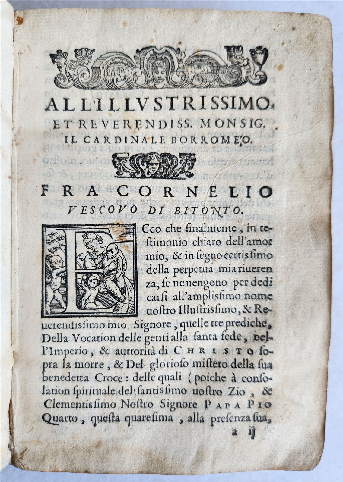 1581 SERMONS by MUSSO COPRNELIO antique 16th CENTURY vellum ILLUSTRATED scarce