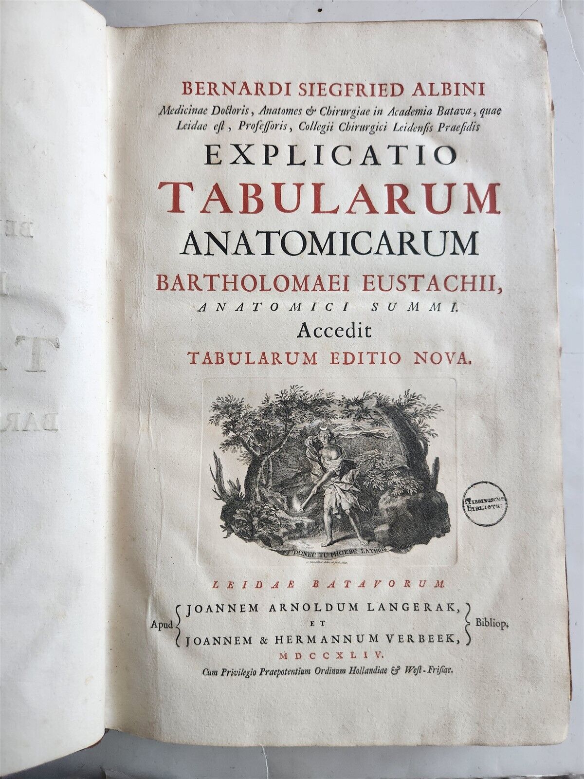 1744 ILLUSTRATED ANATOMY antique FOLIO Explicatio tabularum anatomicarum ALBINUS