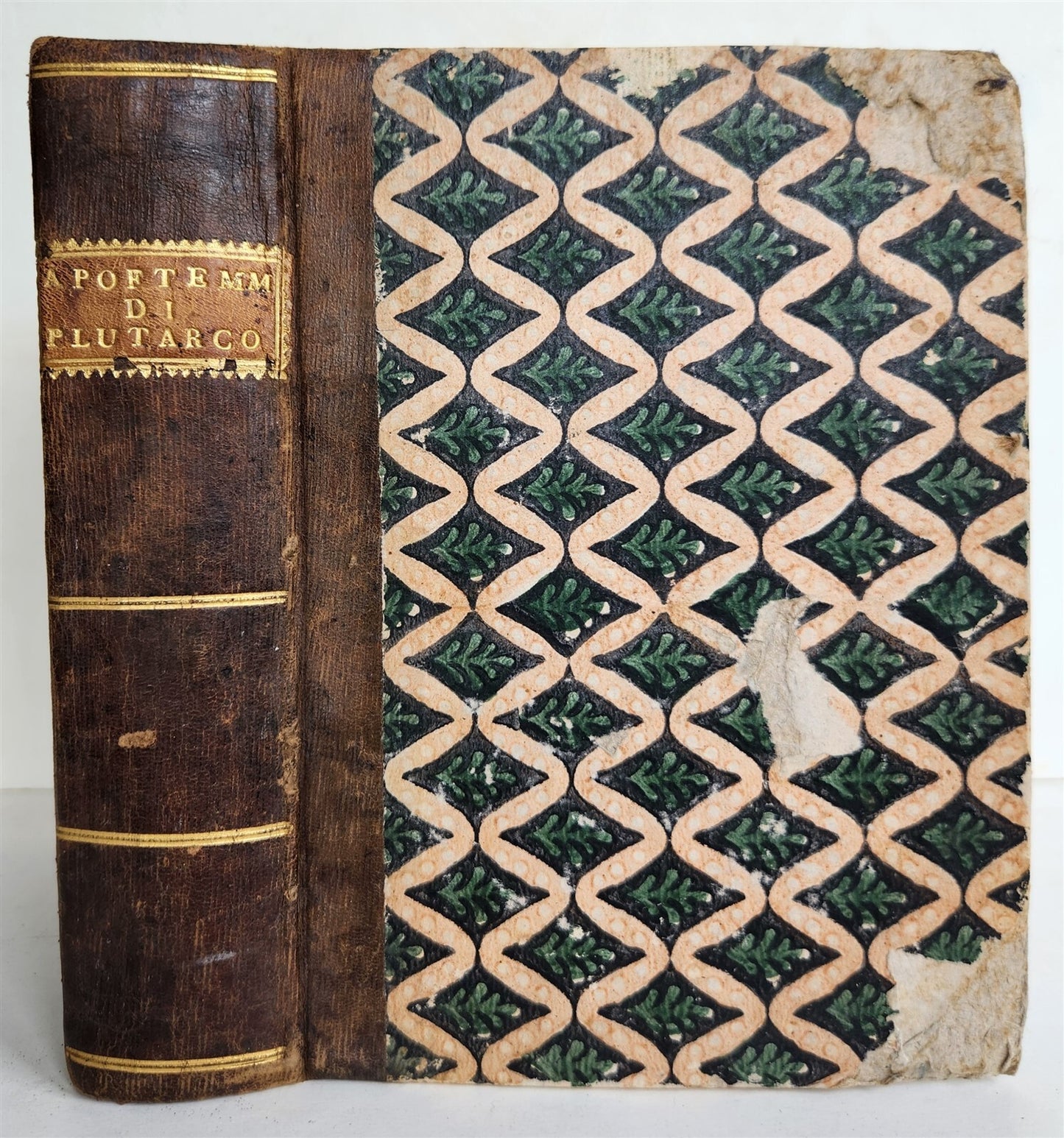 1566 PLUTARCH antique 16th CENTURY in ITALIAN Apoftemmi di Plutarco
