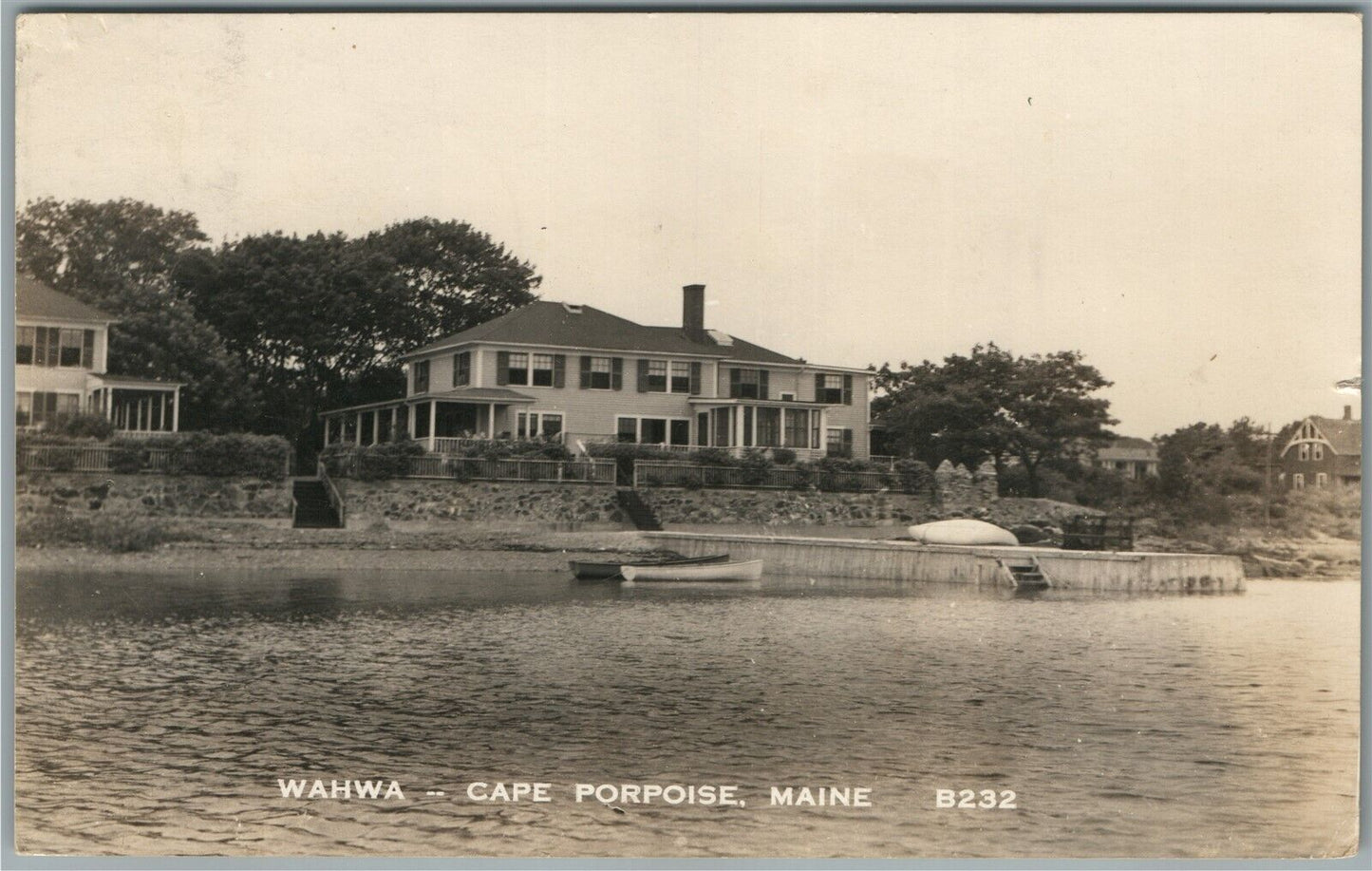 CAPE PORPOISE ME WAHWA ANTIQUE REAL PHOTO POSTCARD RPPC